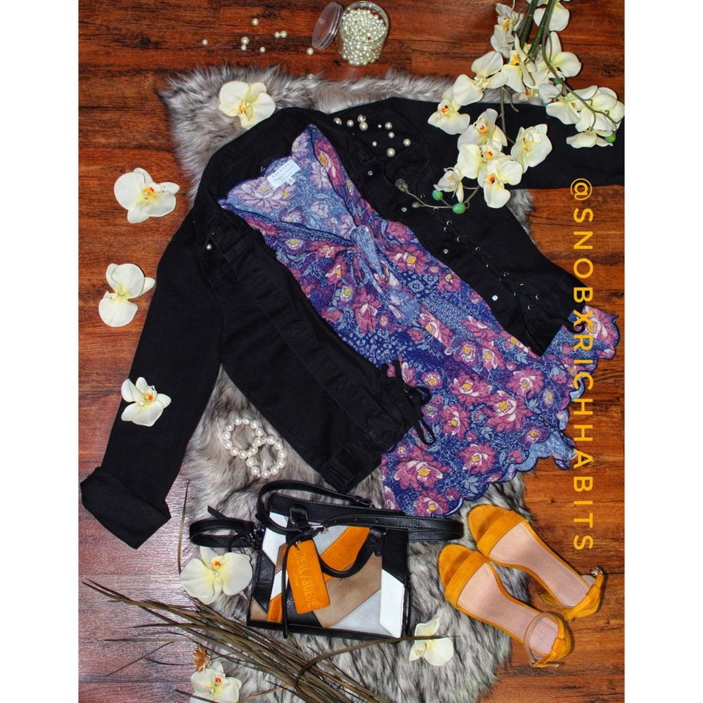 Kendall & Kylie Printed Tie Up Romper